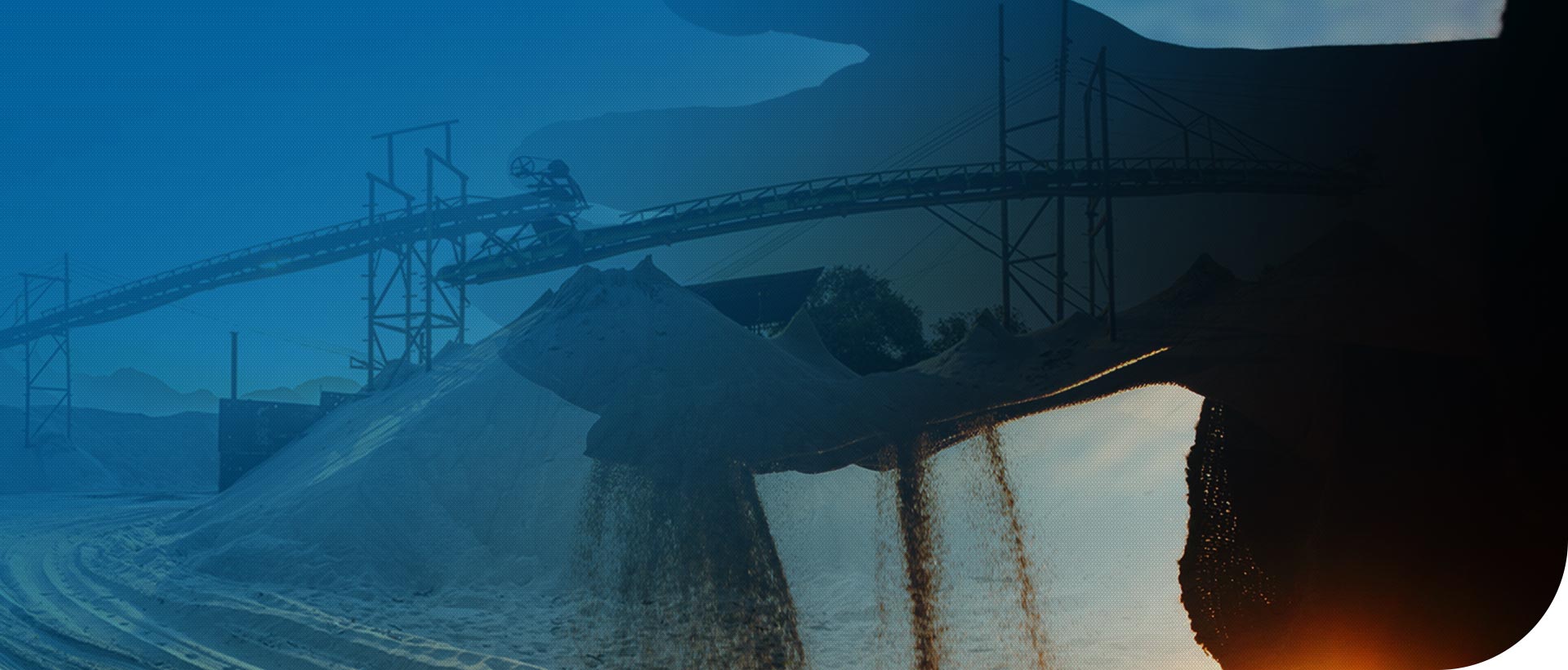 Operação de extração de areia de quartzo da Mineração São João